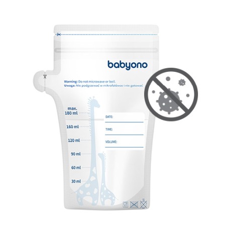 Pungi depozitare lapte matern 180ml, 30buc Babyono 1084 [3]