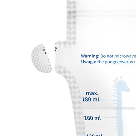 Pungi depozitare lapte matern 180ml, 30buc Babyono 1084 [7]