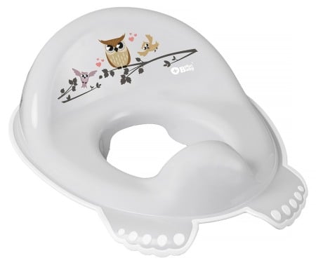 Reductoare antiderapante - Reductor Toaleta Anti-Derapant Owl Plus Gri PB-SOWA-002-106
