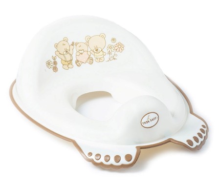 Reductoare antiderapante - Reductor Toaleta Anti-Derapant Ursuletul Teddy Alb MS-016-118