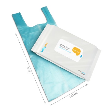 Saci parfumati pentru scutece Babyono 100 bucati 1052 [1]