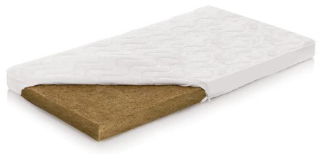 Saltele copii - Saltea Cocos integral 140 x 70 x 7 cm cu husa detasabila, Beberoyal, SA037