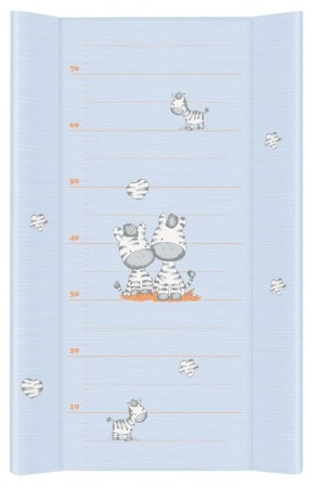 Mese de infasat COMFORT 50x70 cm - Saltea de Infasat COMFORT 50x70cm, cu Intaritura, Grosime 3cm, Sistem Anti-Alunecare, zebra, albastru 203-002-160