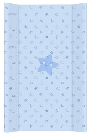 Mese de infasat COMFORT 50x80 cm - Saltea de Infasat COMFORT 50x80cm, cu Intaritura, Grosime 3cm, Sistem Anti-Alunecare, Stele, Albastru 212-066-160