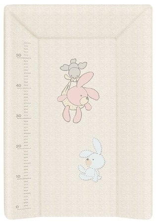 Mese de infasat capat inchis 50x70 cm - Saltea de Infasat cu Capat Inchis 50x70cm, cu Intaritura, Suprafata Moale, Sistem Anti-Alunecare, Ceba Baby, Iepuras 201-068-260