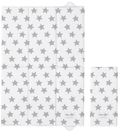 Mese de infasat pliabile - Salteluta pliabila pentru infast, ideala voiaj, 60x40 cm, Ceba Baby, Stars, 305-094-522