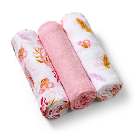 Scutece muselina natural, set 3 bucati, 70%bambus si 30%bumbac, 70x70 cm, Babyono, 397/07 [1]