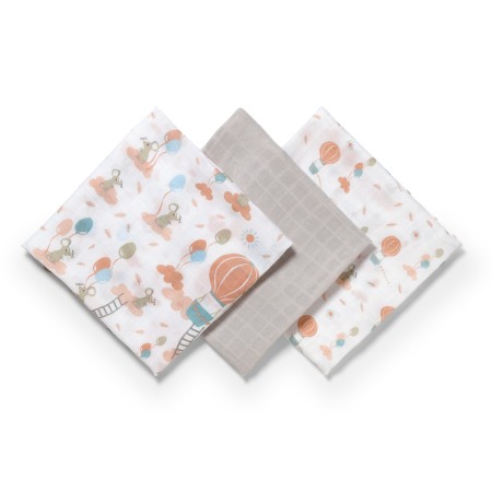 Scutece muselina natural, set 3 bucati, 70%bambus si 30%bumbac, 70x70 cm, Babyono, 397/09 [2]