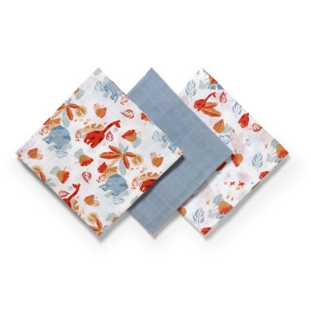 Scutece muselina super soft, set 3 bucati, 100% bumbac, 70x70 cm, Babyono, 348/07 [2]