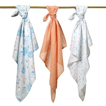 Scutece muselina super soft, set 3 bucati, 100% bumbac, 70x70 cm, Babyono, 348/09 [9]