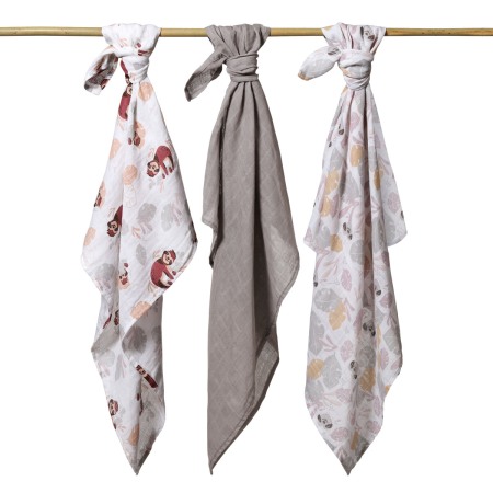 Scutece muselina super soft, set 3 bucati, 100% bumbac, 70x70 cm, Babyono, 348/10 [3]