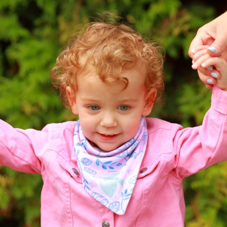 Set 2 bucati barbita, esarfa bumbac Babyono 2 in 1 Pasari 879/13 [5]