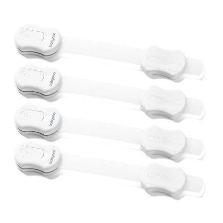Set 4 protectii universale pentru mobila, frigider, albe, Babyono, 1644 [1]