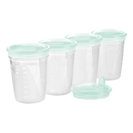 Recipiente pentru lapte - Set 4 recipiente cu capac Babyono 1028