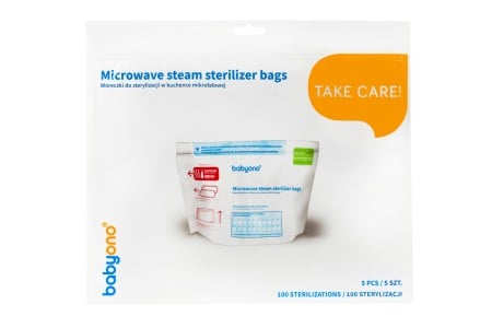 Set 5 pungi pentru sterilizarea biberoanelor tetinelor, pompelor de san si al altor produse pentru bebelusi si copii, 1038, Babyono [3]