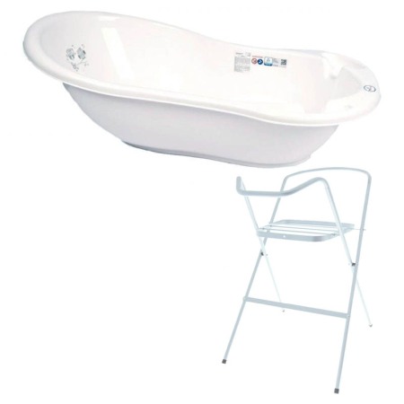 Seturi cadite 102 cm - Set cadita 102 cm Bufnita Alb + Suport metalic cadita