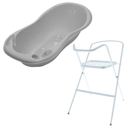 Seturi cadite 102 cm - Set cadita 102 cm Bufnita Gri + Suport metalic cadita