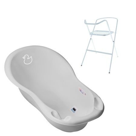 Seturi cadite 102 cm - Set cadita 102 cm Duck Gri + Suport metalic cadita