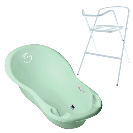 Seturi cadite 102 cm - Set cadita 102 cm Duck Verde+ Suport metalic cadita
