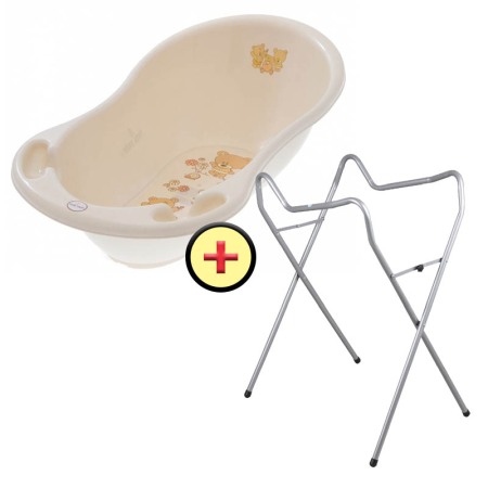 Set cadita 102 cm + Suport universal metalic MS alb [1]