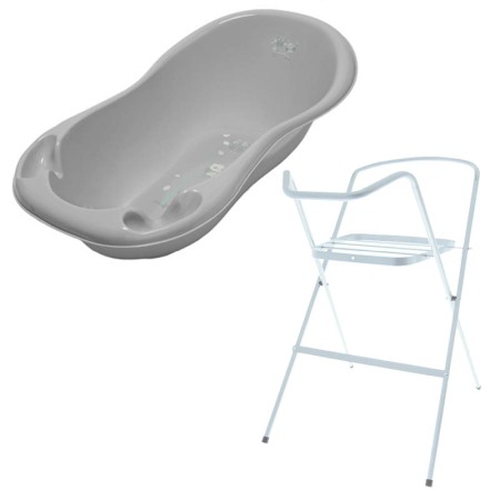 Seturi cadite 86 cm - Set cadita 86 cm Bufnita Gri + Suport metalic cadita