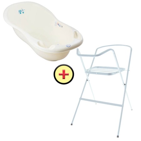 Seturi cadite 86 cm - Set cadita 86 cm Catel galbui + Suport metalic cadita