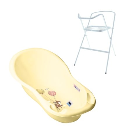Seturi cadite 86 cm - Set cadita 86 cm Forest Fairytail Galben + Suport metalic cadita