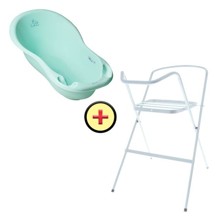 Seturi cadite 86 cm - Set cadita 86 cm Iepuras Verde + Suport metalic cadita