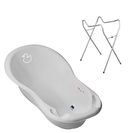 Seturi cadite 86 cm - Set cadita 86 cm + Suport universal metalic Duck Gri