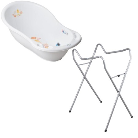 Seturi cadite 86 cm - Set cadita 86 cm + Suport universal metalic FL Alb