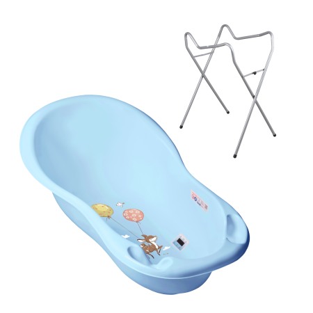Seturi cadite 86 cm - Set cadita 86 cm + Suport universal metalic Forest Fairytail Albastru
