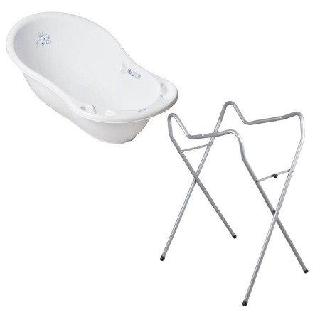 Seturi cadite 86 cm - Set cadita 86 cm + Suport universal metalic Iepuras alb