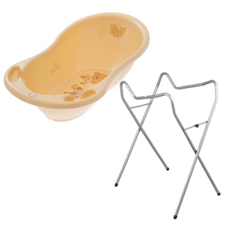 Seturi cadite 86 cm - Set cadita 86 cm + Suport universal metalic MS Crem