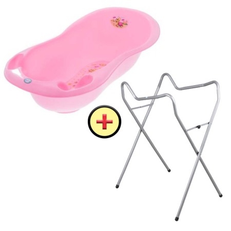 Set cadita 86 cm + Suport universal metalic ZT roz [1]