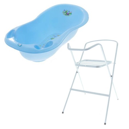 Seturi cadite 86 cm - Set cadita 86 cm Testoasa Albastru + Suport metalic cadita