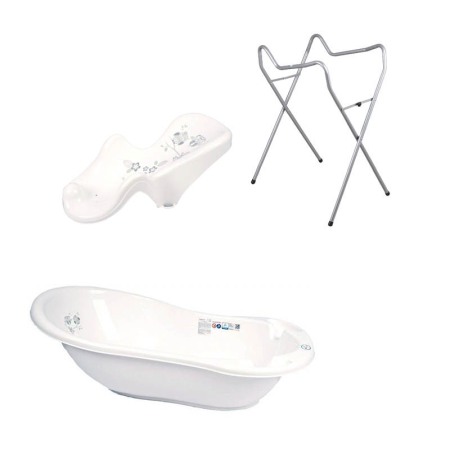 Seturi cadite 86 cm - Set cadita alb SO 86 cm + suport universal + suport anatomic cadita