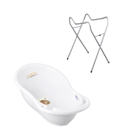 Seturi cadite 102 cm - Set cadita alba caprioara 102 cm + Suport universal metalic DZ