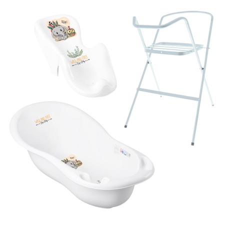 Seturi cadite 86 cm - Set cadita alba Elefant 86 cm + suport metalic + suport anatomic cadita DZ