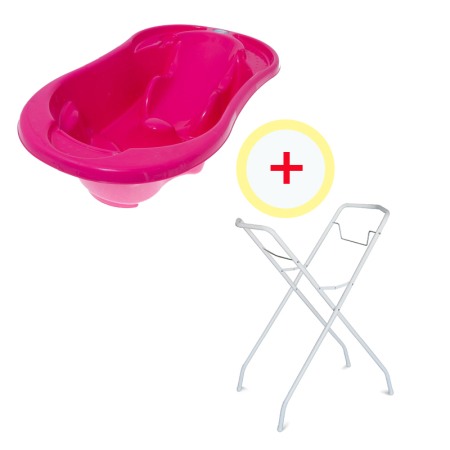 Set cadita anatomica + suport metalic cu fuchsia [1]
