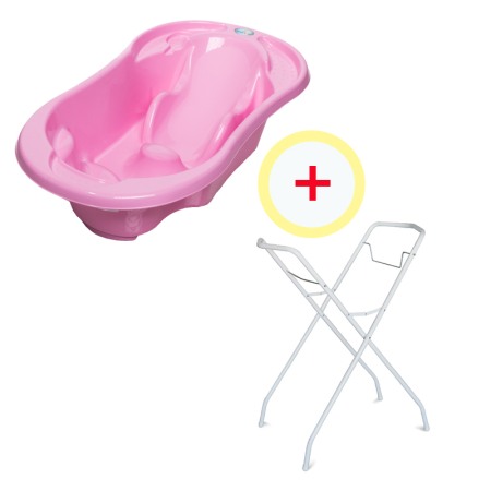 Set cadita anatomica + suport metalic roz [1]