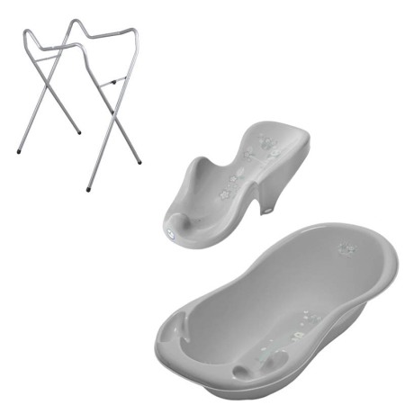 Seturi cadite 86 cm - Set cadita gri SO 86 cm + suport universal + suport anatomic cadita