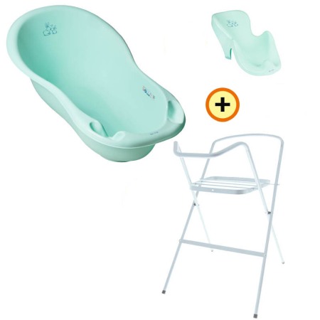 Seturi cadite 86 cm - Set cadita Iepuras verde KR 86 cm + suport metalic + suport anatomic cadita