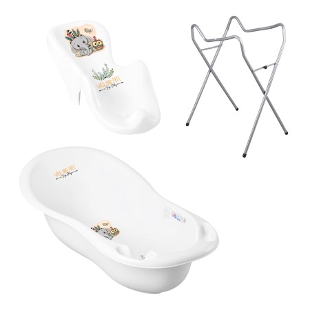 Seturi cadite 86 cm - Set pachet cadita alba Elefant 86 cm + suport anatomic si suport universal DZ