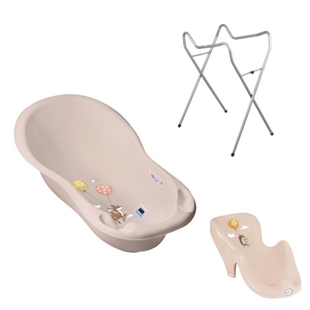 Seturi cadite 86 cm - Set pachet cadita Forest Fairytail 86 cm Gri + suport anatomic si suport universal
