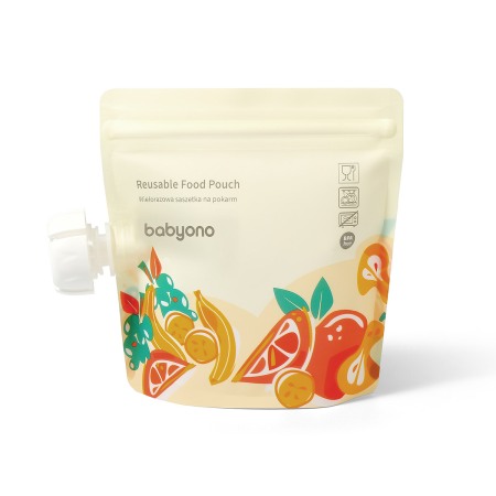 Set pungi alimentare reutilizabile 150ml 5buc Babyono 1467 [6]