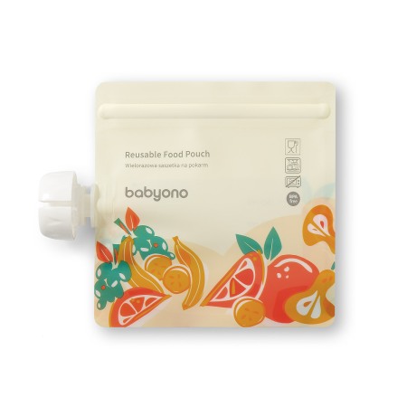 Set pungi alimentare reutilizabile 150ml 5buc Babyono 1467 [4]