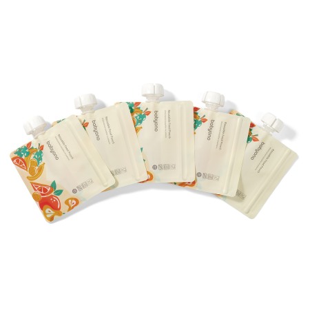 Set pungi alimentare reutilizabile 150ml 5buc Babyono 1467 [7]
