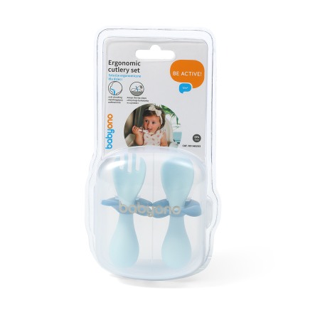 Set tacamuri ergonomice albastru Babyono 969/03 [3]