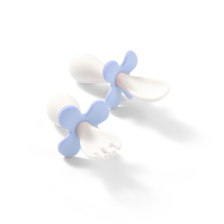 Set tacamuri ergonomice copii, albastru deschis, Babyono 969/05 [2]