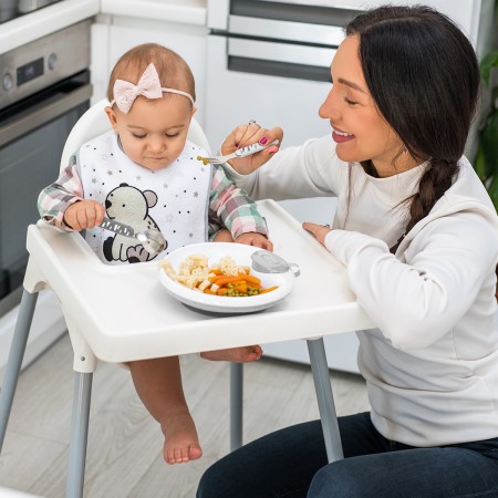 Set tacamuri, lingurita si furculita din inox  Babyono 1065/01 [1]